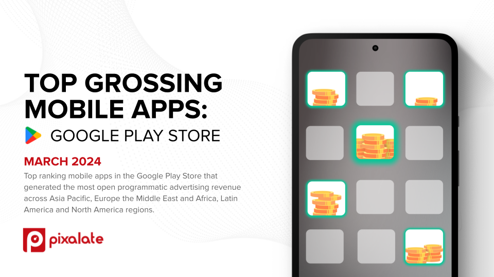 Pixalate’s March 2024 Global Top Grossing Mobile Apps Based on Open